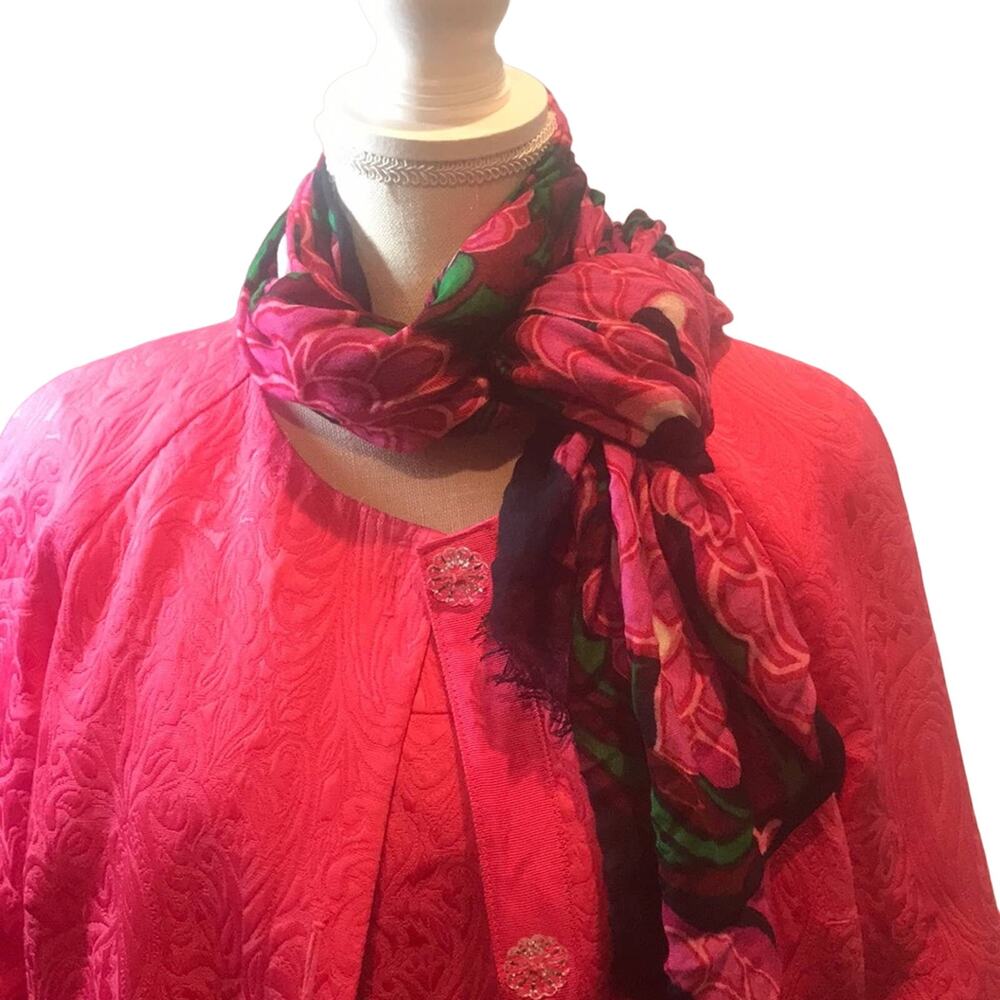 Talbots Pink Damask Suit Dress 8/10
